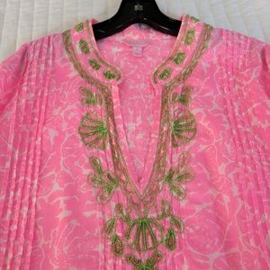 Lilly Pulitzer Sarasota beaded tunic XL